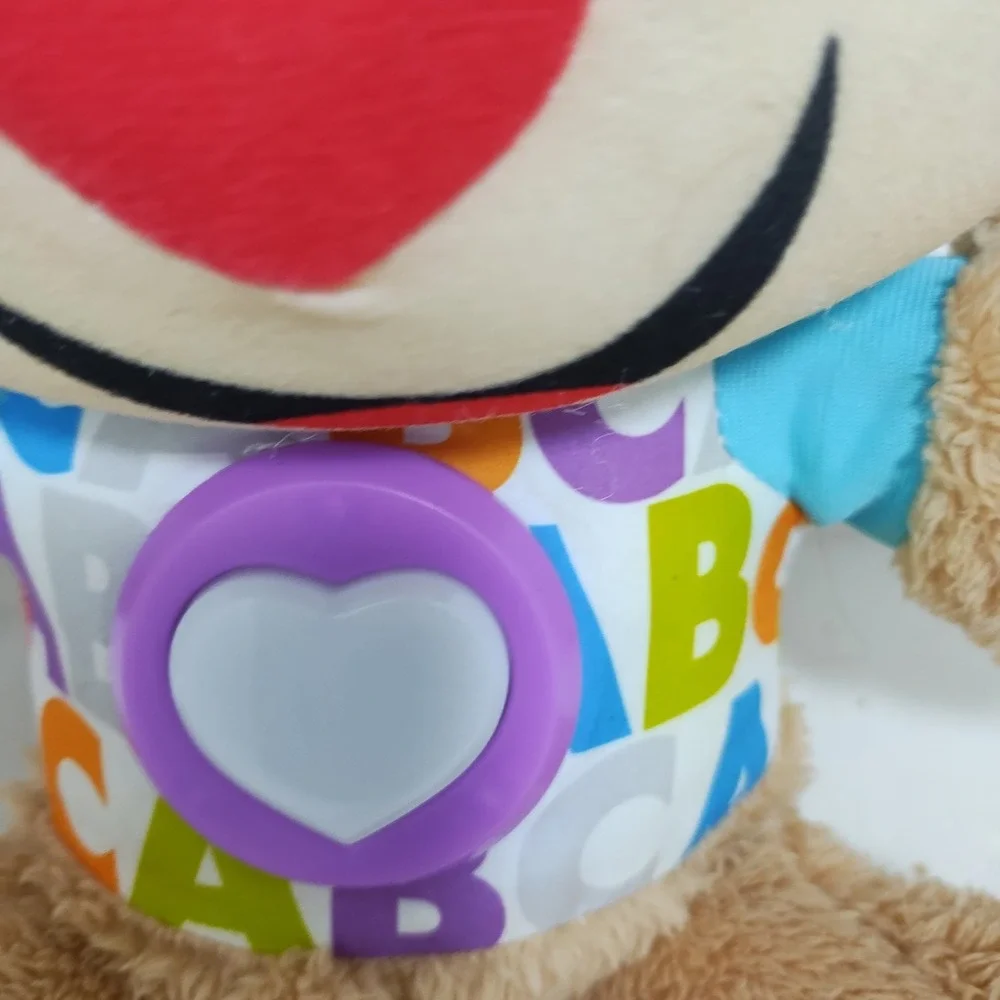 Fisher Price Laugh And Learn Love To Play Puppy Dog Plush Interactive ABC Tested